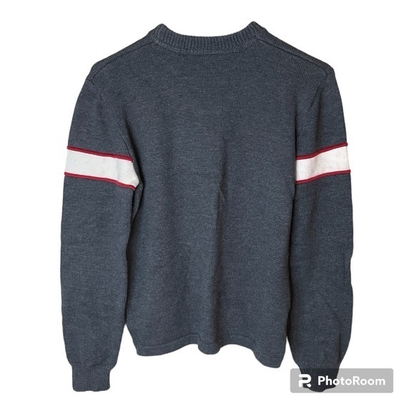 Abercrombie Grey Ski Team Sweater Red‎ White Size XL - Picture 2 of 9